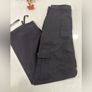 Women's Black Cargo Joggers